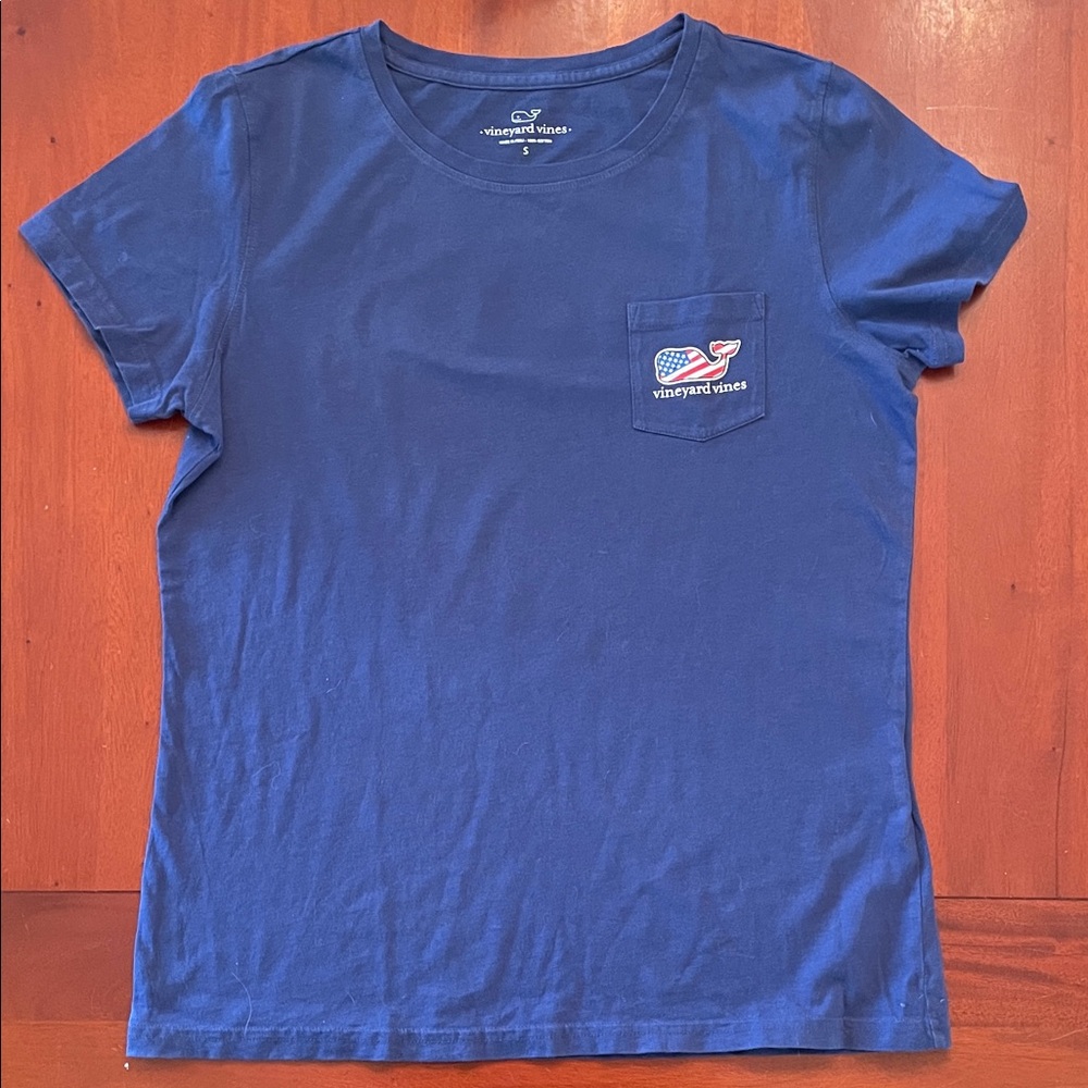Vineyard Vines Royal Blue Short Sleeve Pocket Tee